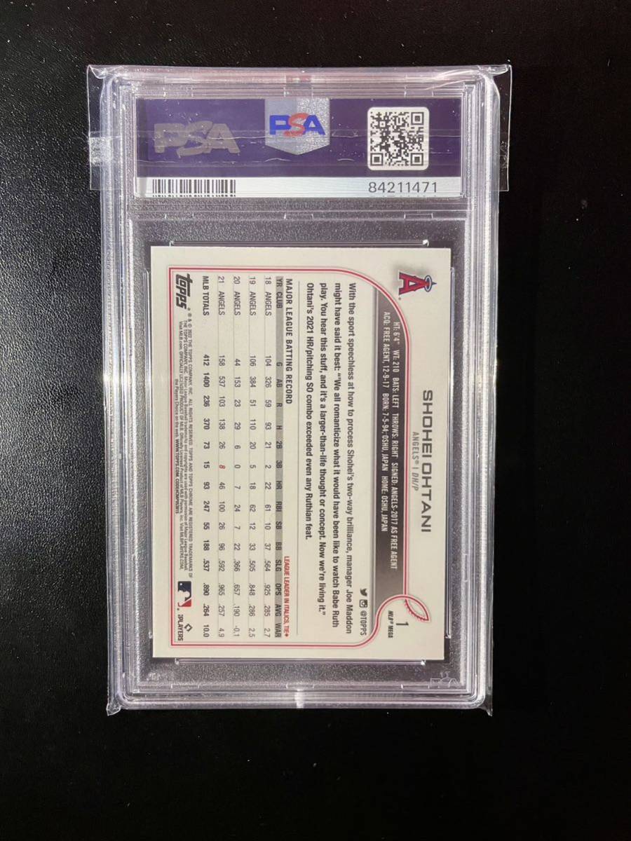 psa10ロゴフラクター大谷翔平 logofractor 2022 Topps Chrome Logofractor Shohei Ohtani #1 PSA 10 Angels psa鑑定済み 現ドジャース wbcの画像2