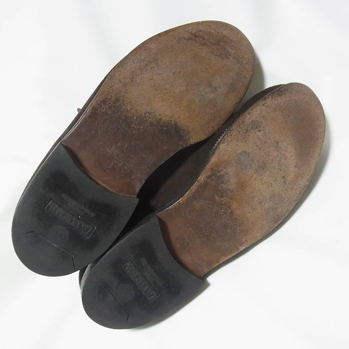 MEINDL マインドル Vintage Haferl shoes/ハファールシューズ 10.5/28‐28.5cm◎濃茶レザー スエード革◎ドイツ製 チロリアン_画像10