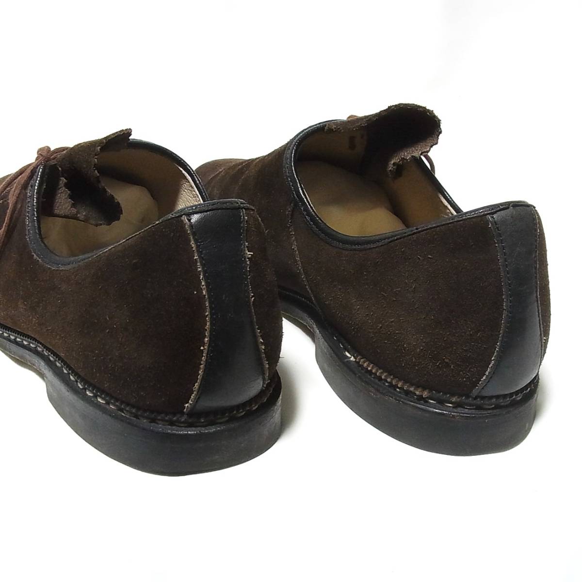 MEINDL マインドル Vintage Haferl shoes/ハファールシューズ 10.5/28‐28.5cm◎濃茶レザー スエード革◎ドイツ製 チロリアン_画像6
