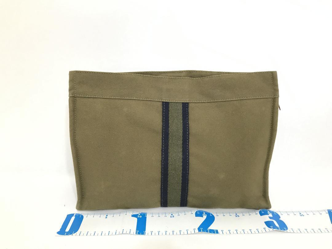 正規品】HERMES エルメス フールトゥ クラッチバッグ カーキ 正規品】HERMES エルメス フールトゥ クラッチバッグ カーキ
