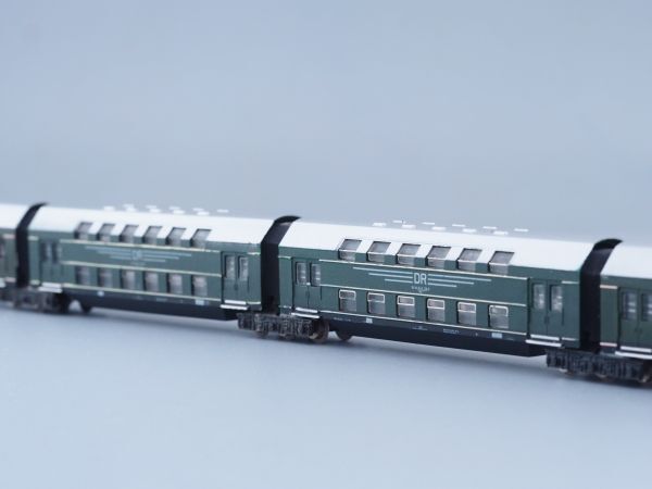 PIKO Nゲージ 客車 x4 DR 東ドイツ国鉄 Yahoo!オークション - PIKO Nゲージ 二階建て客車 4両 DR