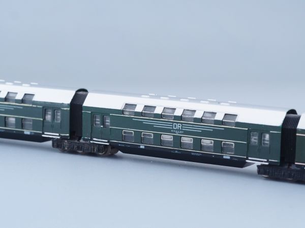 Nゲージ PIKO 二階建て客車 2両 DR 東ドイツ国鉄 Yahoo!オークション - PIKO Nゲージ 二階建て客車 4両 DR