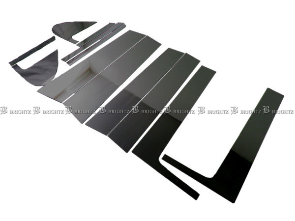  Freed GB3 GB4 super specular stainless steel black plating pillar panel visor have for 12PC cover PIL-BLA-307