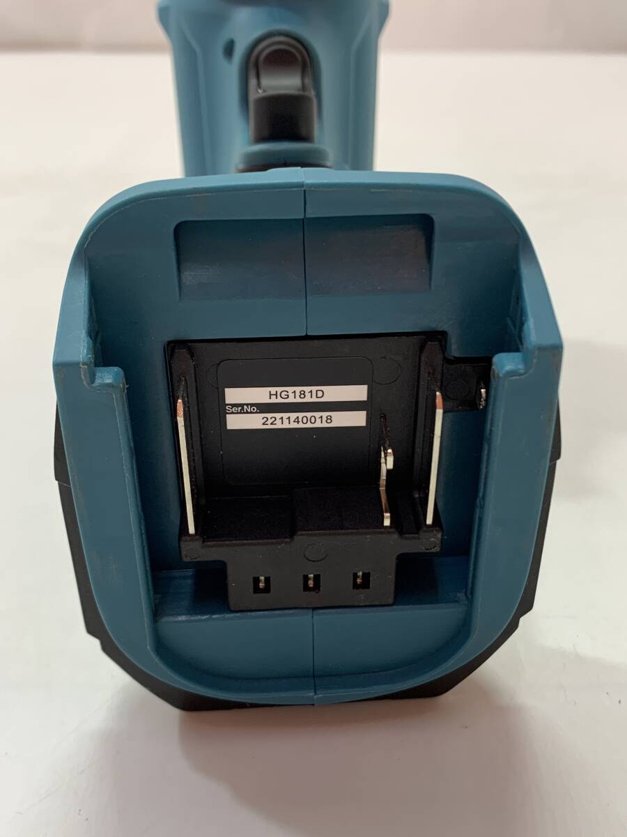 ★【同梱不可】中古品 makita マキタ 18V 充電式ヒートガン HG181D バッテリー+充電器_画像7