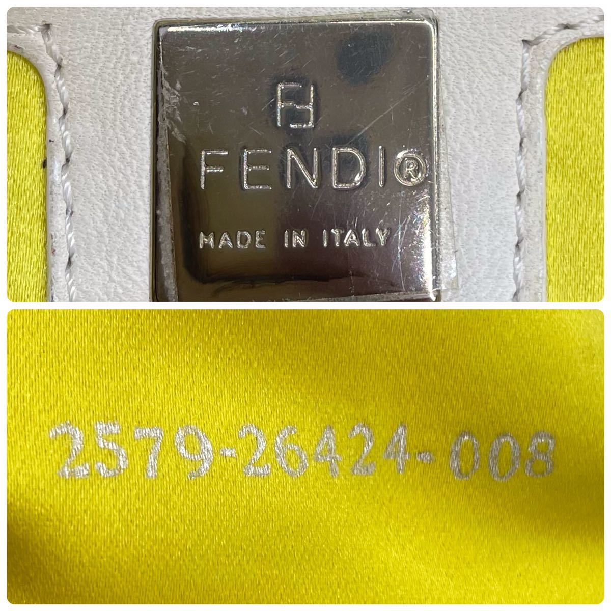 1円〜【超希少】フェンディ FENDI ハンドバッグ ショルダーバッグ アクセサリーポーチ マンマバケット FF金具 レザー ブラック 黒_画像8