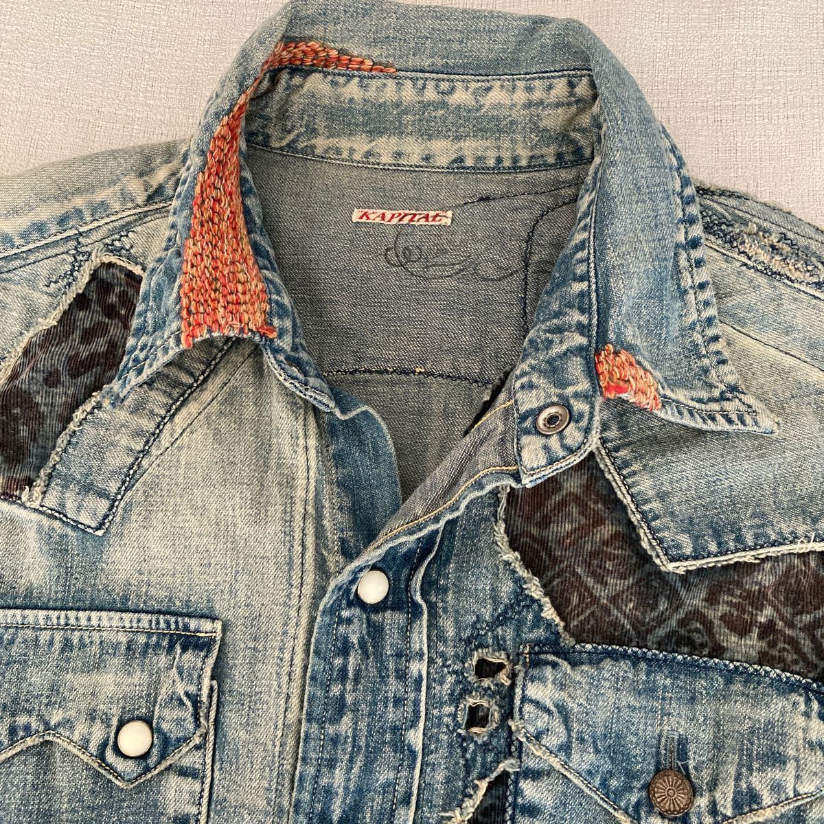 KAPITAL キャピタル カントリー パッチワーク ヴィンテージ加工 KAPITAL キャピタル カントリー パッチワーク ヴィンテージ加工