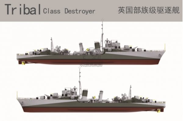 EP-MODEL 1/200 イギリス海軍 トライバル級駆逐艦 エッチングパーツ付き ガレージキット プラモデル RC ラジコン 未組立_画像9