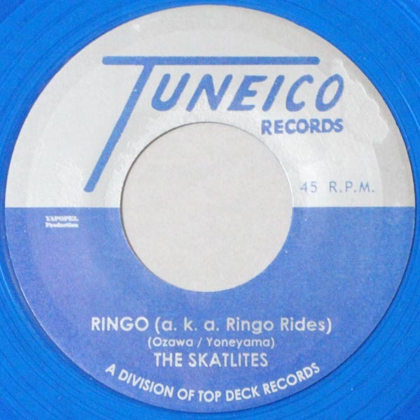 THE SKATALITES RINGO 7インチ スカタライツ カラー 青 TUNEICO TOPDECK リンゴ追分 レコード スカ ロックステディ 美空ひばり Rides 新品_画像1