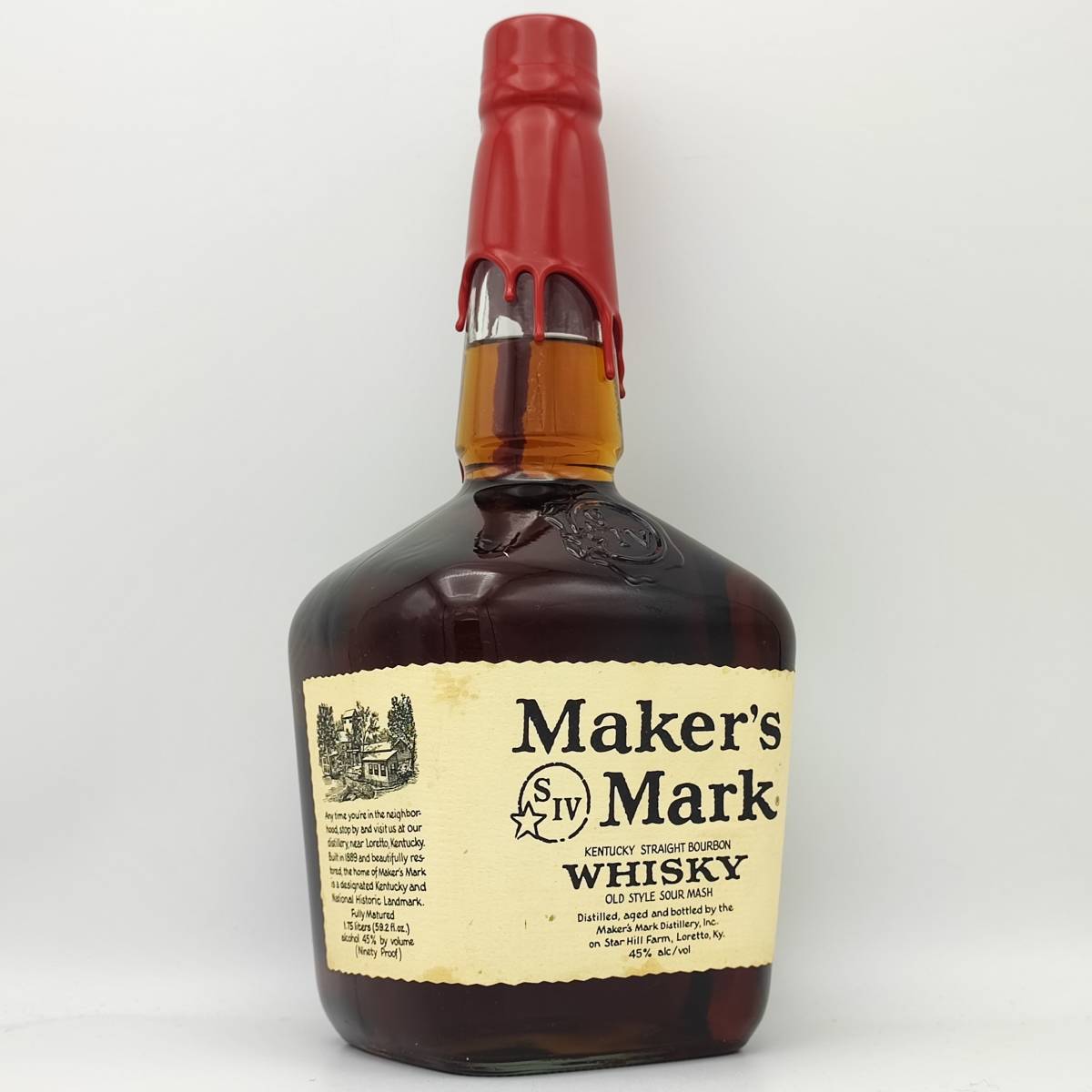 【全国送料無料】Maker's Mark OLD STYLE SOUR MASH KENTUCKY STRAIGHT BOURBON WHISKY　45度 1750ml【メーカーズマーク】