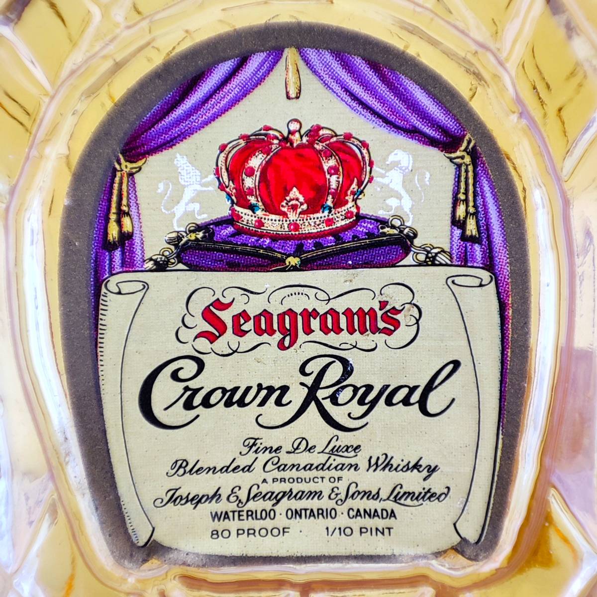 【全国送料無料】特級 Seagram's Crown Royal Fine De Luxe Canadian Whisky 1966 40度 48ml【クラウンローヤル ファインデラックス】の画像9