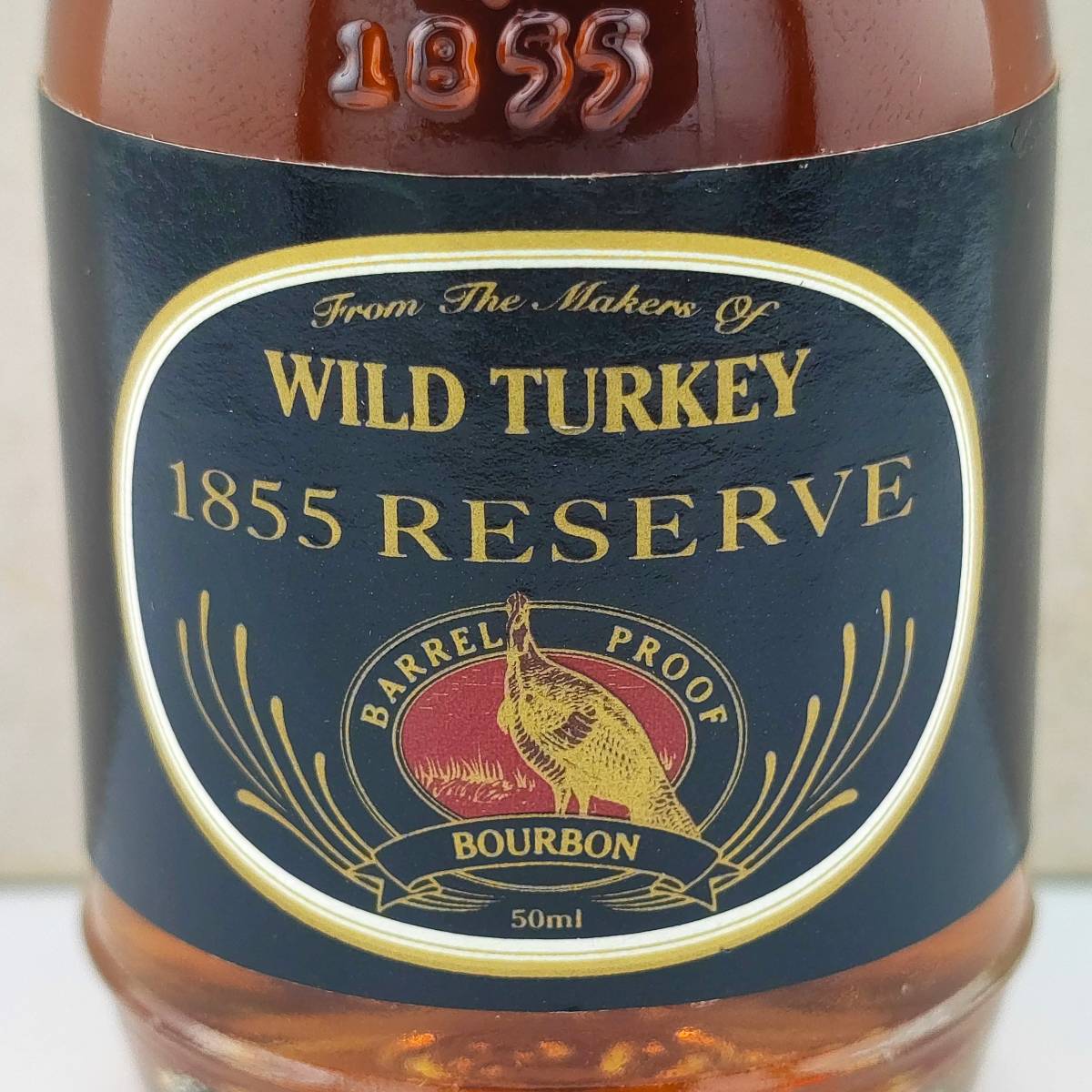【全国送料無料】WILD TURKEY 1855 RESERVE 110proof BOURBON WHISKEY【BATCH No.W-T-01-94】　55度　50ml【ワイルドターキー リザーブ】