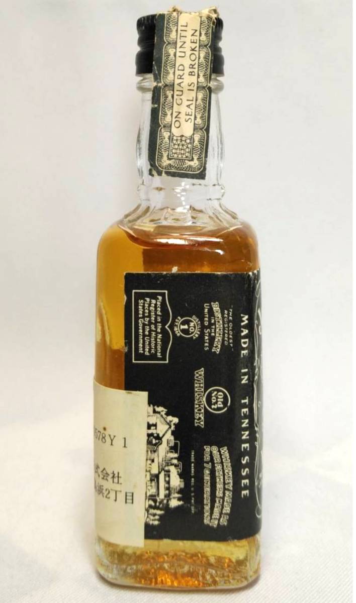 【全国送料無料】特級 JACK DANIEL'S OLD TIME Old No.7 BRAND Tennessee Whiskey　45度　48ml（ジャックダニエル）