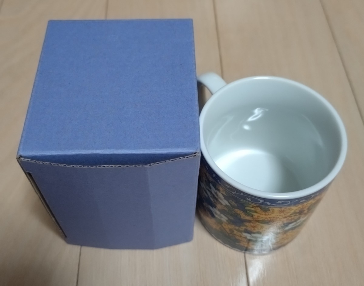 【未使用品】加賀屋 オリジナルマグカップ 花鳥 九谷焼 _画像2