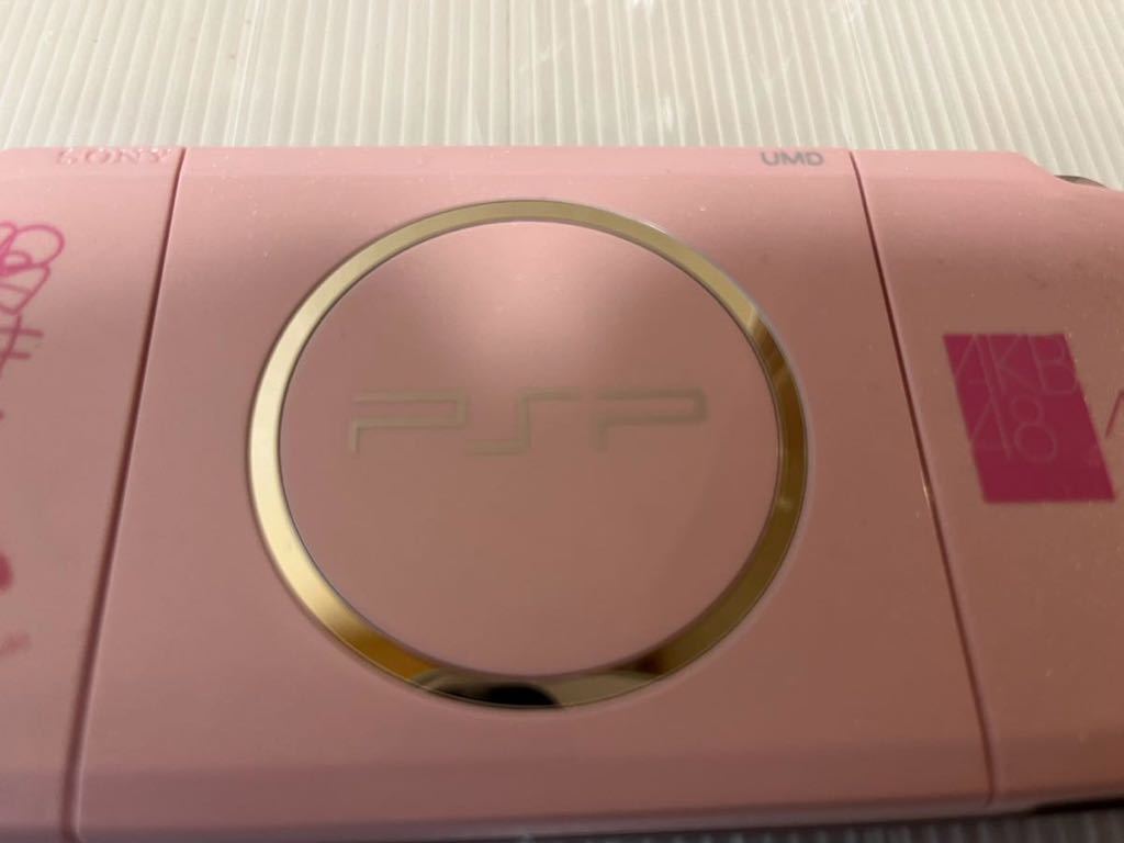 ★動作良好　ほぼ未使用　新品同様　PSP-3000　AKB48限定　ピンク　かなり綺麗な美品　極上美品　本体のみ　送料無料★