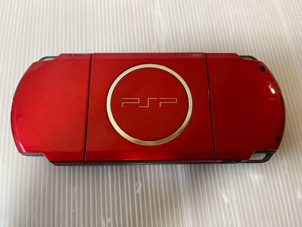 ★超美品・動作確認済み・最終型　PSP-3000 ラディアントレッド　UMDおまけ　PlayStation Portable 送料無料★_画像4