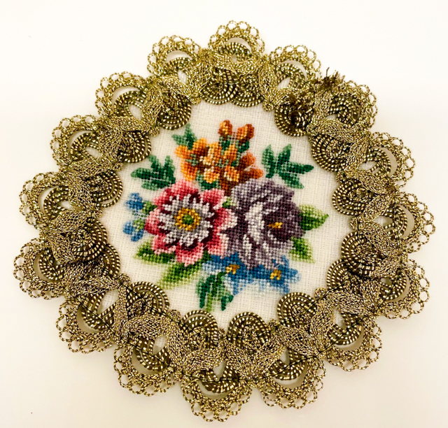 新品 オーストリア ウィーン 最高級 プチポワン 刺繍 Maria 新品 オーストリア ウィーン 最高級 プチポワン 刺繍 Maria