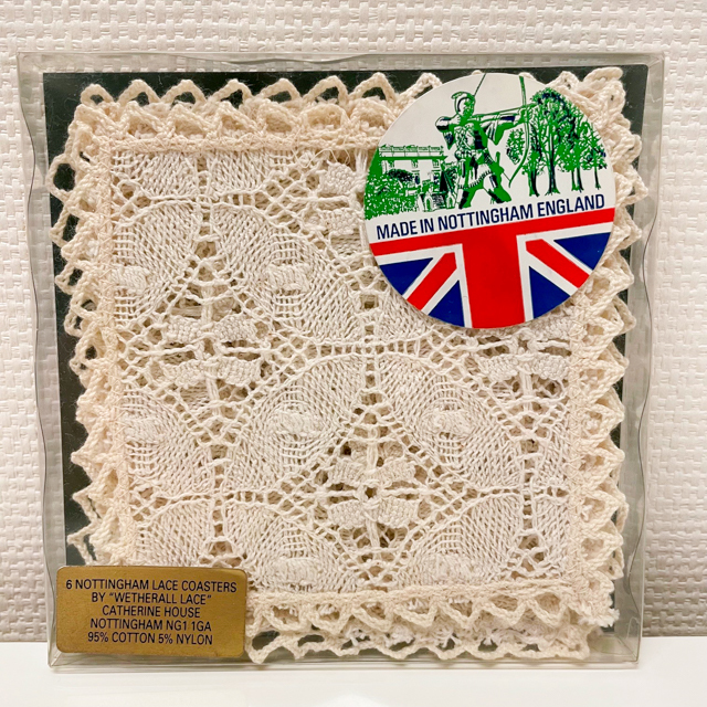  новый товар Британия notin жевательная резинка гонки Nottingham Lace Coaster 6 шт. комплект цветочный принт . украшение Vintage античный doi Lee Katharine .