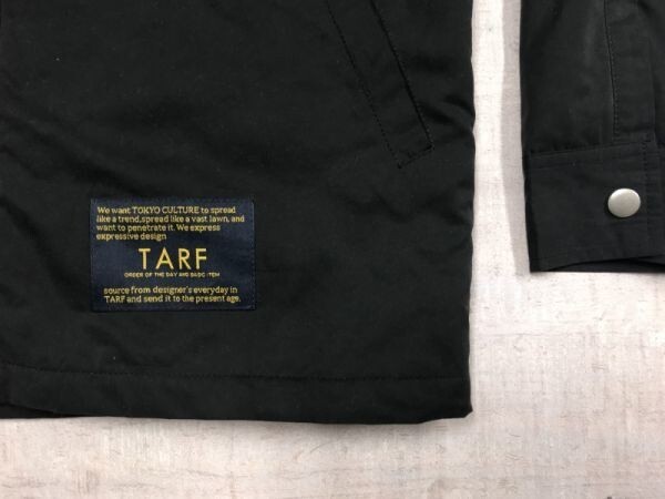 ターフ TARF ストリート アウトドア 裏地キルティング ボタン シャツ ジャケット メンズ ポリエステル65% ナイロン35% M 黒_画像3