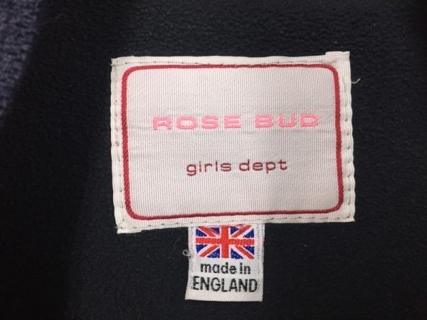  Rose Bud ROSE BUD girls dept American Casual military MA-1 type flight jacket lady's England made polyester 100% gray 