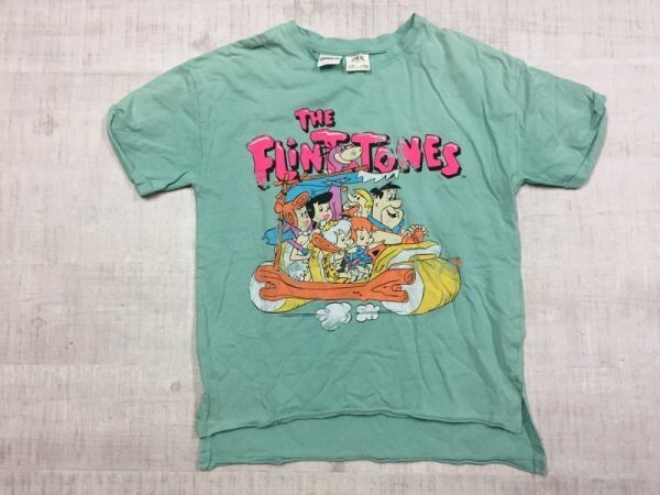 ザラ ZARA KIDS The Flintstones 原始家族フリントストーン アメコミ アニメ 半袖Tシャツ カットソー キッズ 9才 緑の画像1