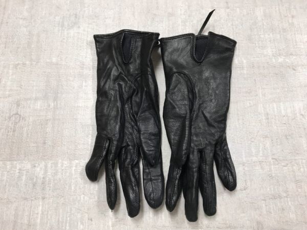 R&D retro Y2K luxury horse riding race up braided up suede × table side original leather real leather leather glove gloves lady's black 