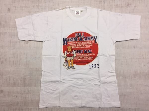 FOREST MAC Jr フォレストマック ジュニア MARINE マリン オールド レトロ 古着 スーベニア 半袖Tシャツメンズ M 白_画像1