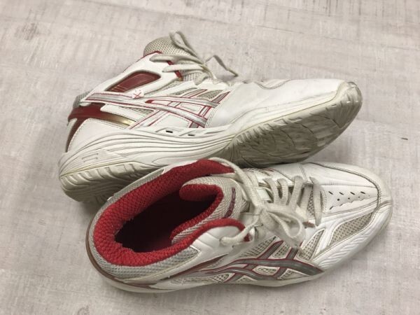 アシックス asics ゲルゾーン GELZONE スポーツ バスケットボール バレーボール スニーカー バッシュ 靴 メンズ 大きいサイズ 29cm 白/赤_画像2