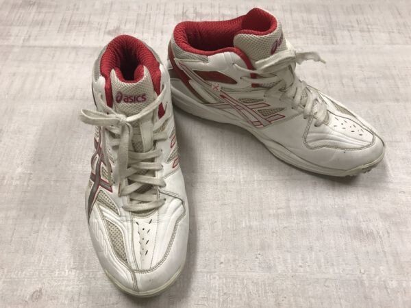 アシックス asics ゲルゾーン GELZONE スポーツ バスケットボール バレーボール スニーカー バッシュ 靴 メンズ 大きいサイズ 29cm 白/赤_画像1