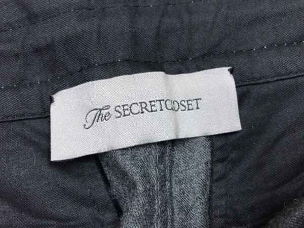 ザシークレットクローゼット The SECRET CLOSET シクラス CYCLAS モード スラックス生地 カーゴパンツ レディース 日本製 ウール 2 グレー_画像3