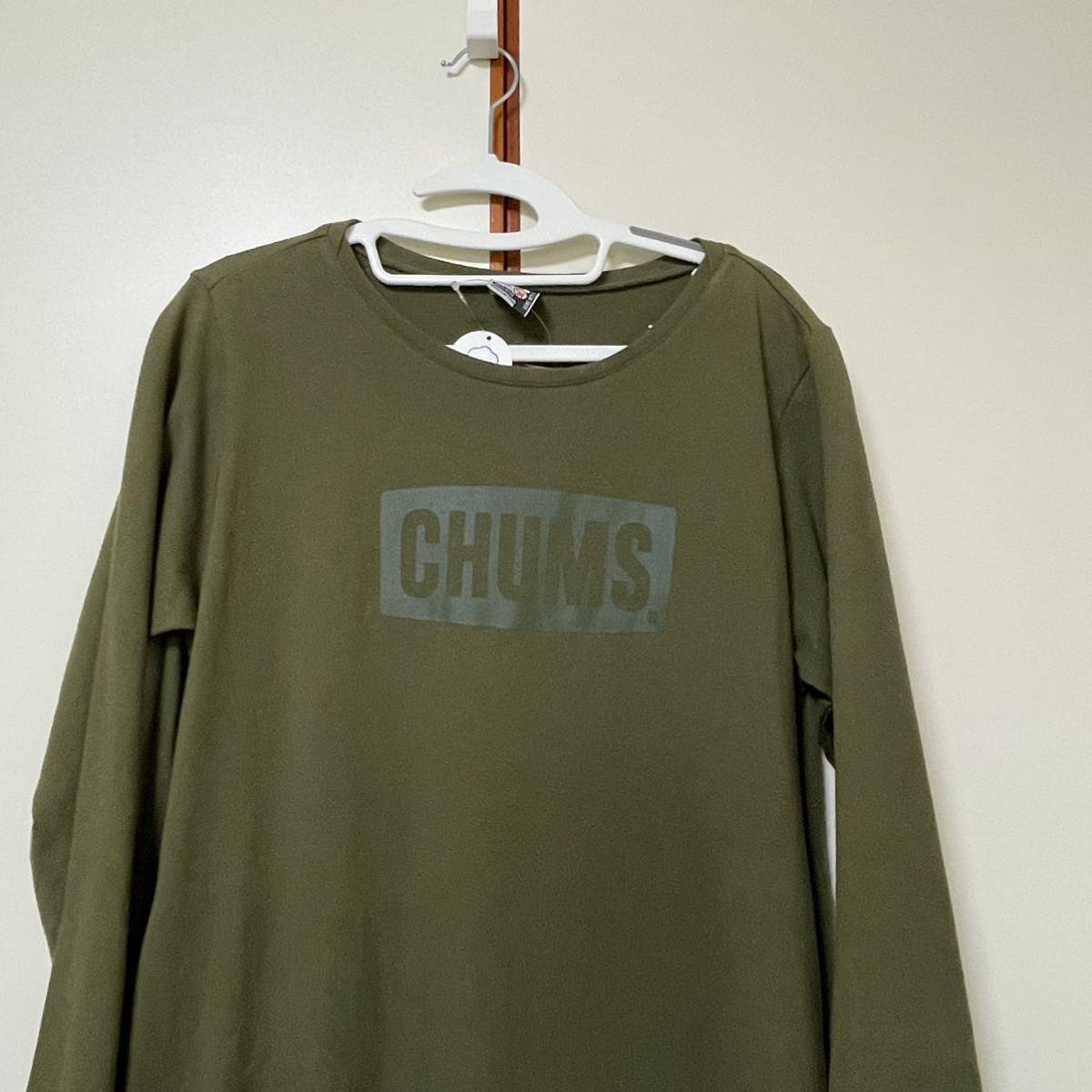 CHUMS Logo L/S T-Dress★ワンピース ロゴ ロングスリーブティードレス★チャムス★Mサイズ_画像2