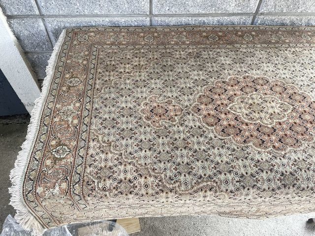 ペルシャ絨毯 TABRIZ タブリーズ アンティーク 153×105 wool ウール 福岡市_画像4
