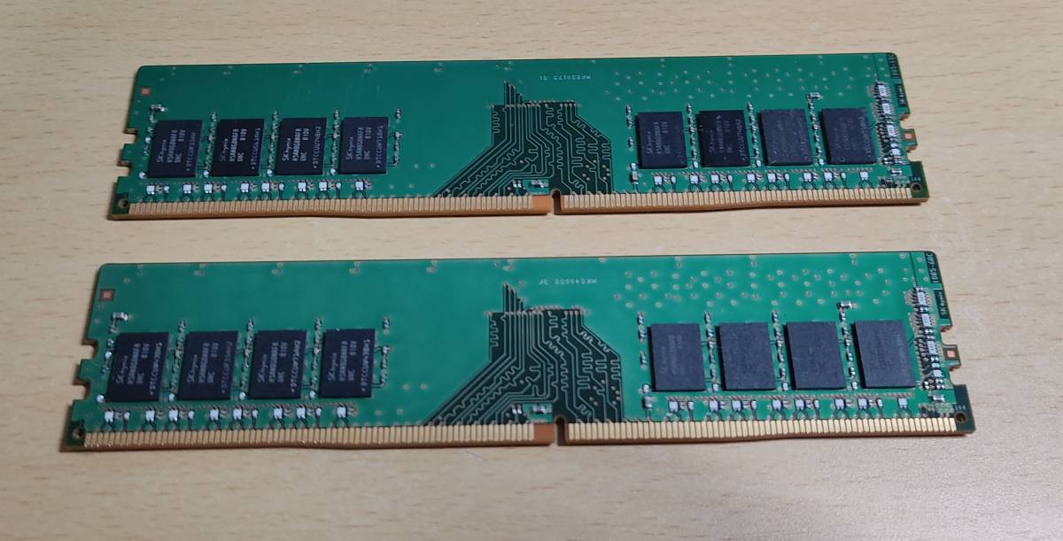 ■■ DDR4 SKhynix 16GB（8GBx2枚）Unbuffered/non-ECC/PC4-2400T-UA2 ■ 送料込 ■■ HMA81GU6AFR8N-UH_画像2