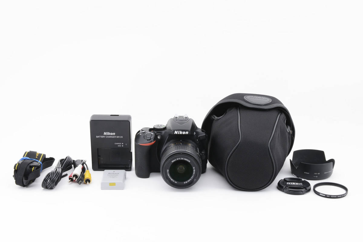 Nikon D5500 24.2MP DSLR デジタル一眼レフカメラ + AF-S Nikkor DX VR 18-55mm F/3.5-5.6 G II #346