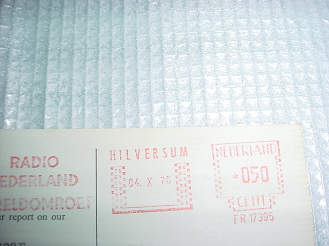  Holland 1976 year radio *ne- Dell Land. beli card 