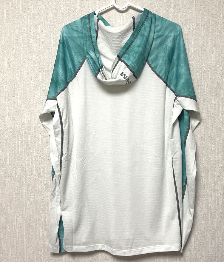 Simms Challenger Solar Hoody S Tシャツ シムス チャレンジャー ソーラー フーディー パーカー Sea Breeze Daze/Whiteの画像2