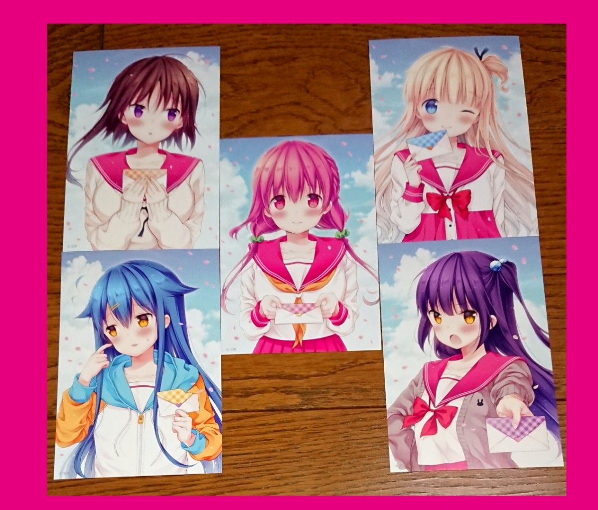 【レア】ひなこのーと 告白カード 全5種セット 非売品 特典 イラストカード フルコンプ 三月 購入特典