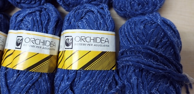 イタリア製 ORCHIDEA 毛糸 10玉 / ブルー系_画像2
