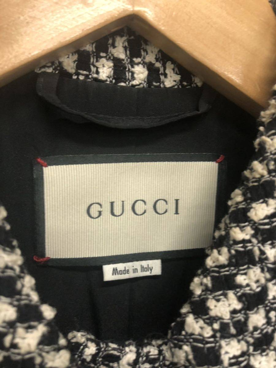 【GUCCI】グッチ★ツイードジャケット サイズ36 レディース 02_画像6