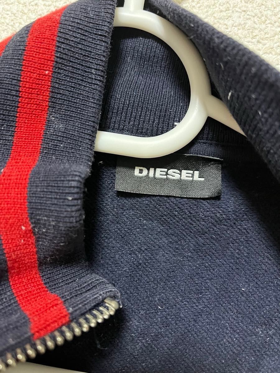 DIESEL ジャージ 古着 パーカー ジャンパー トラックジャケット ジャケット ブルゾン ビンテージ ネイビー