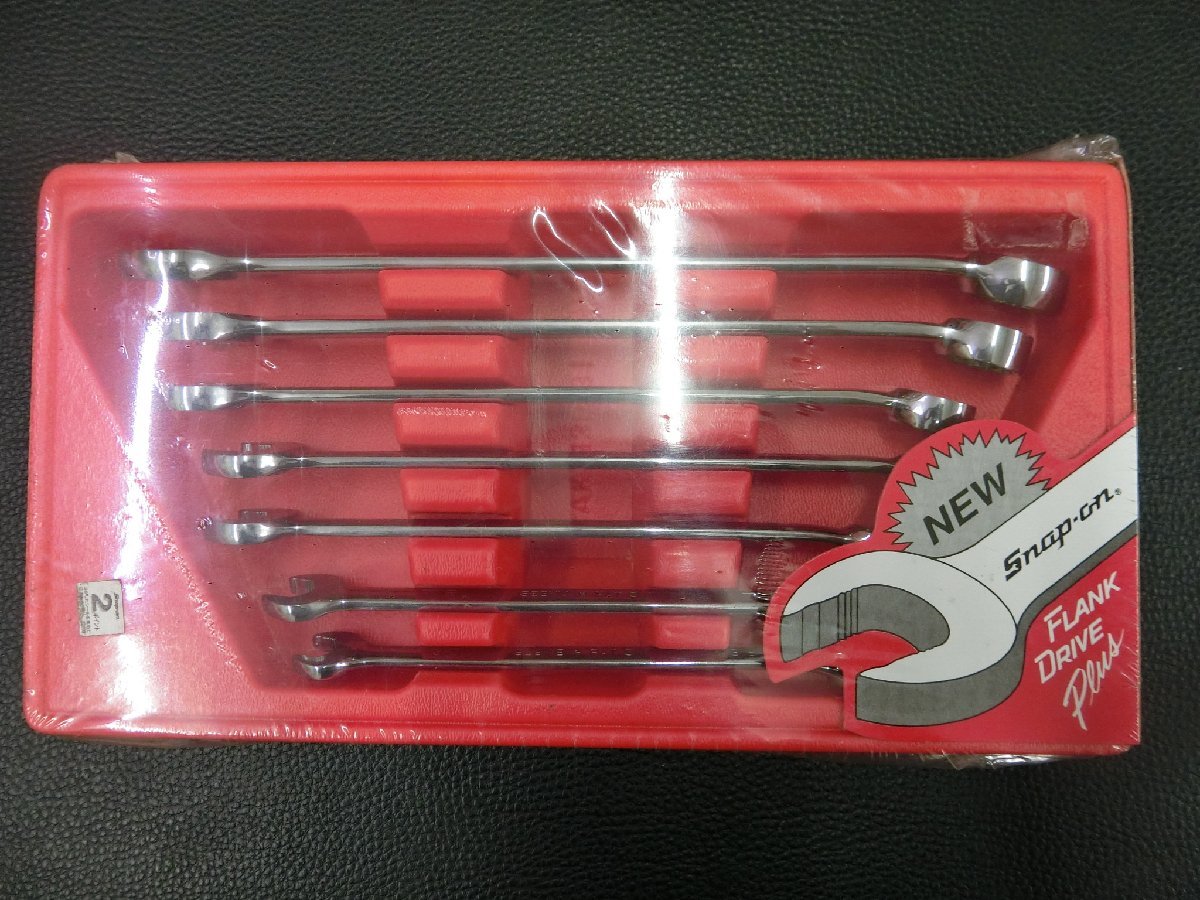 スナップオン SNAP-ON 7Piece 12Point コンビネーションレンチ セット インチ COMBINATION WRENCH SOEX707 FLANK DRIVE 管理No.40312_画像1