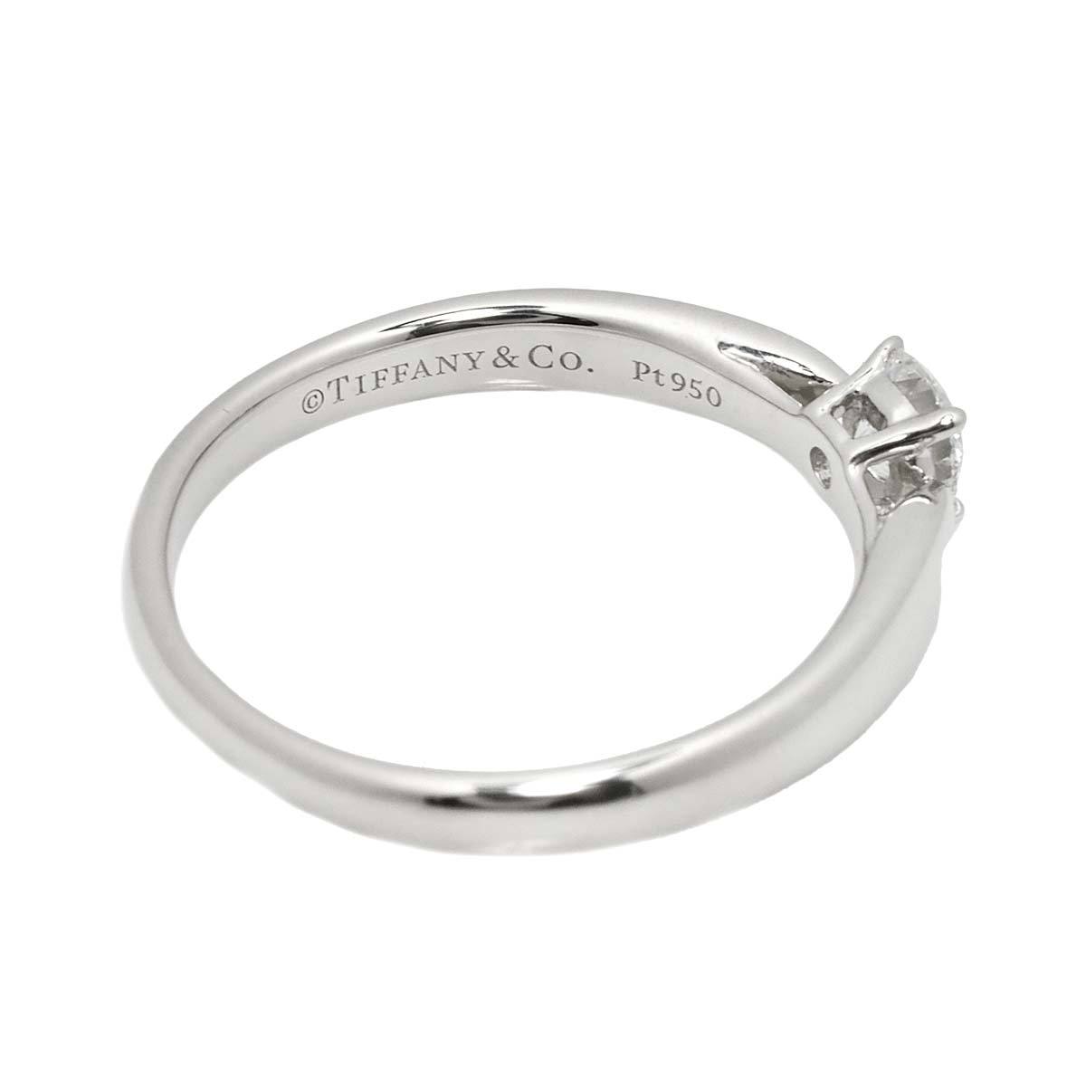 ティファニー TIFFANY&Co. ハーモニー ダイヤ 0.22ct E/VVS1/3EX 9号 リング Pt プラチナ 指輪 Harmony Ring【鑑定書付き】 90213787_画像3