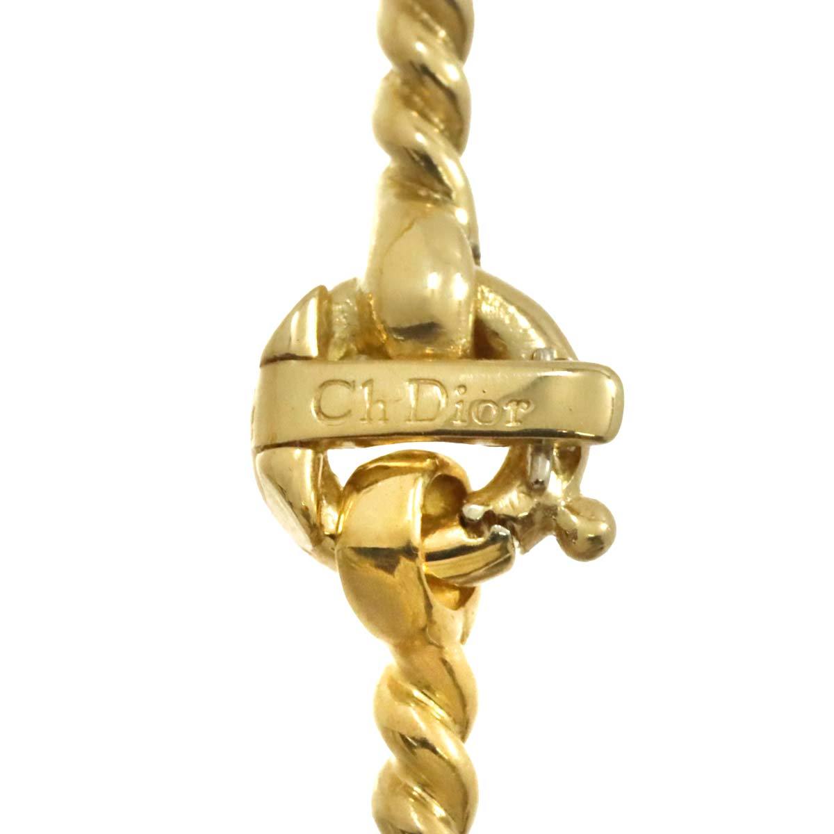 クリスチャン ディオール Christian Dior ブレスレット 17cm K18 YG WG イエロー ホワイトゴールド 750 ハート Bracelet 90206748_画像4