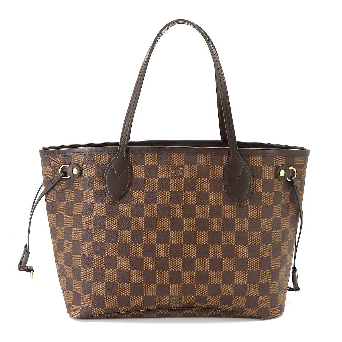 未使用 展示品 ルイ ヴィトン LOUIS VUITTON ダミエ ネヴァーフル PM トート バッグ ブラウン N41359 Monogram Neverfull PM 90223526_画像2