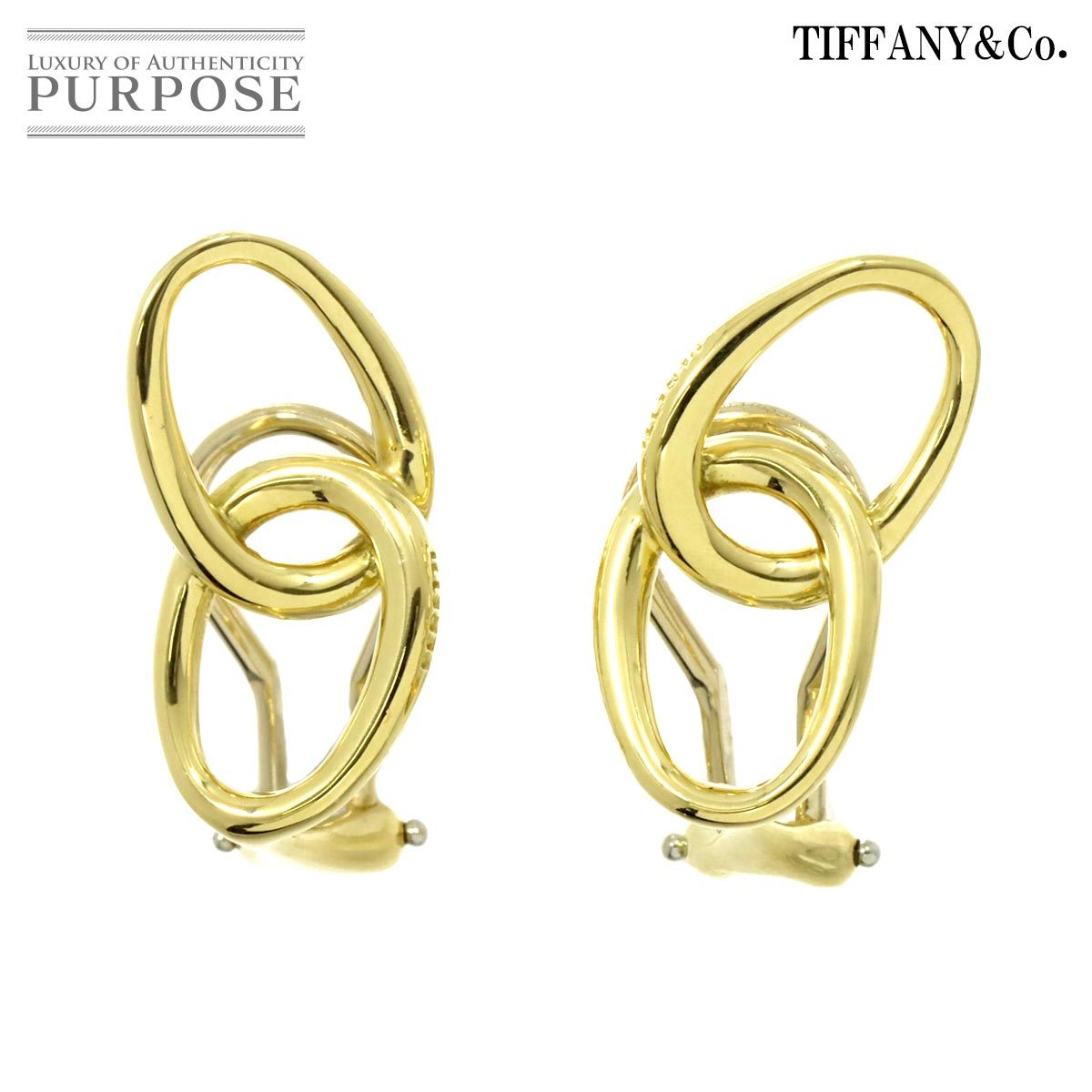  Tiffany TIFFANY&Co. Dub Leroux p earrings K18 YG yellow gold 750 Earrings Clip-on 90214911