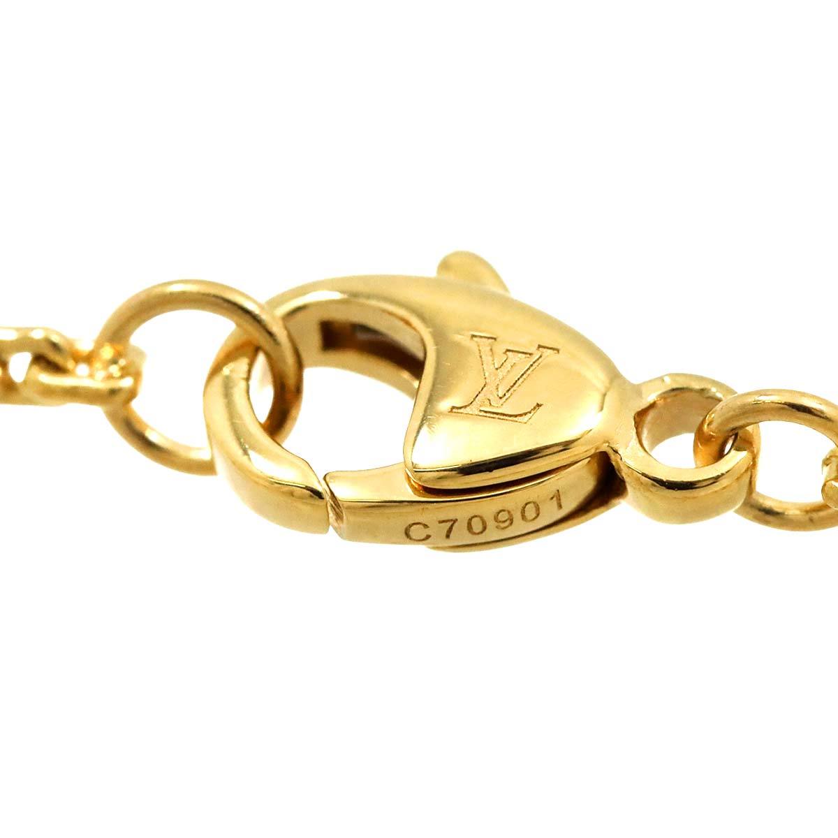  Louis Vuitton LOUIS VUITTON monogram iti-rubro Sam 18cm diamond bracele K18 YG 750 Bracelet[ certificate ] 90213402