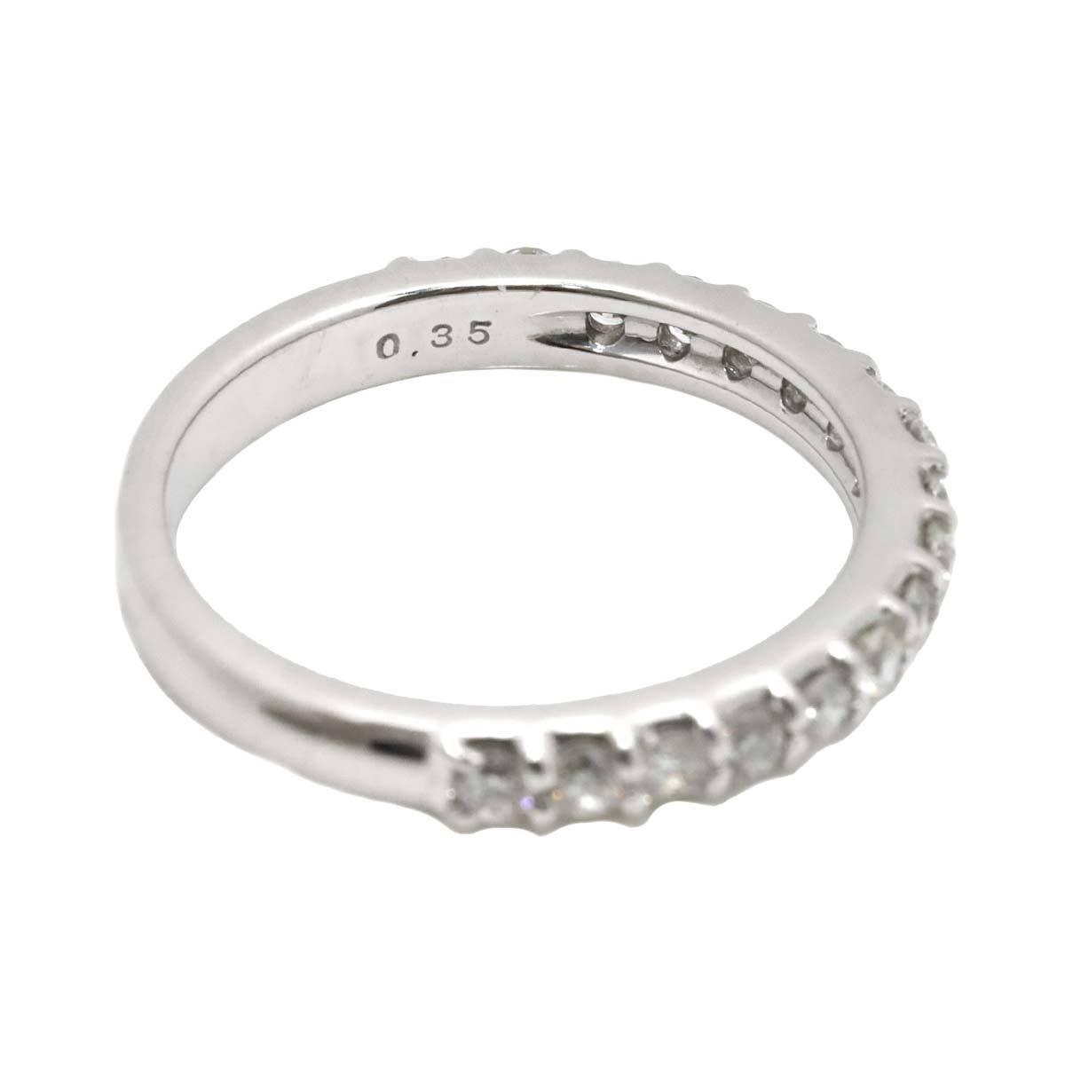  Ponte Vecchio Ponte Vecchio 4 number ring half diamond 0.35ct K18 WG white gold 750 ring Diamond Ring 90213751