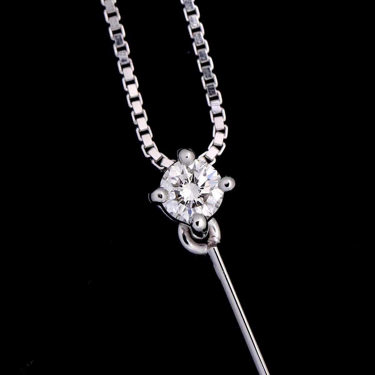 tasakiTASAKI Akoya жемчуг 9.1mm diamond 0.09ct колье 42cm K18 WG белое золото 750 Tasaki Shinju Pearl Necklace 90217513