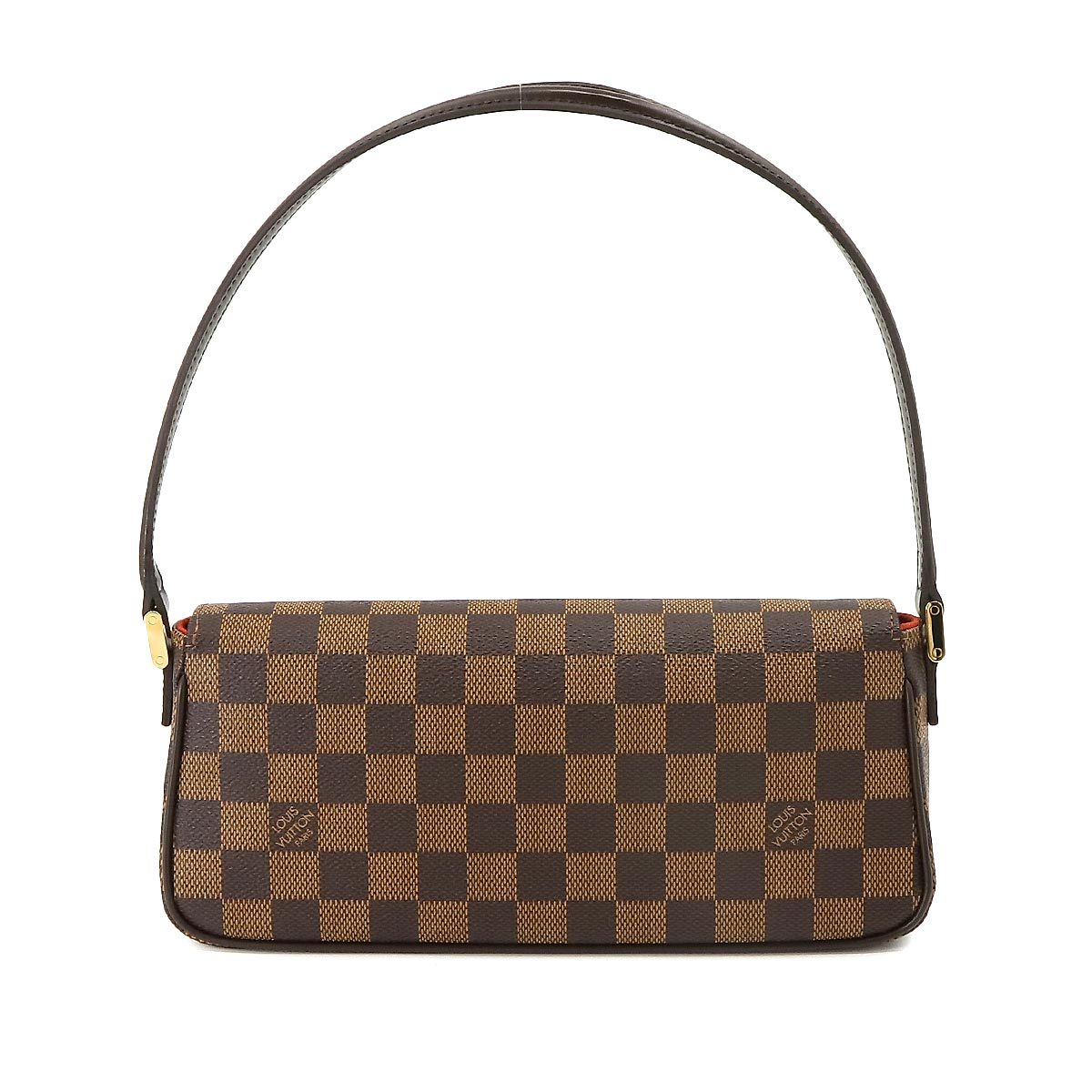 未使用 展示品 ルイ ヴィトン LOUIS VUITTON ダミエ レコレーター ショルダー バッグ エベヌ N51299 ブラウン ゴールド 金具 90223109_画像2