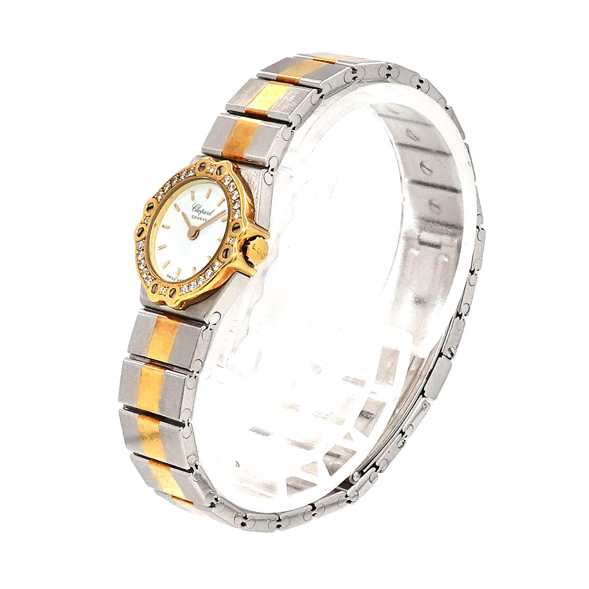  Chopard Chopard солнечный molitsu комбинированный 8067/11 бриллиантовая оправа женские наручные часы белый циферблат YG кварц St. Moritz 90222936