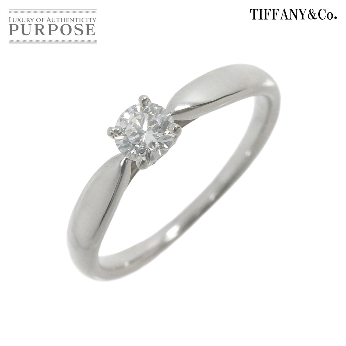 ティファニー TIFFANY&Co. ハーモニー ダイヤ 0.26ct D/VVS1/3EX 9号 リング Pt プラチナ 指輪 Harmony Ring【鑑定書付き】 90217591